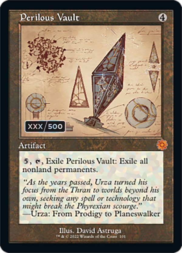 Perilous Vault (Retro Schematic) (Serialized) [The Brothers' War Retro Artifacts] | Black Swamp Games