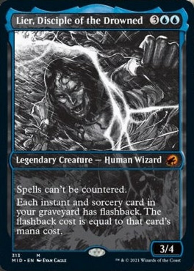Lier, Disciple of the Drowned (Showcase Eternal Night) [Innistrad: Midnight Hunt] | Black Swamp Games