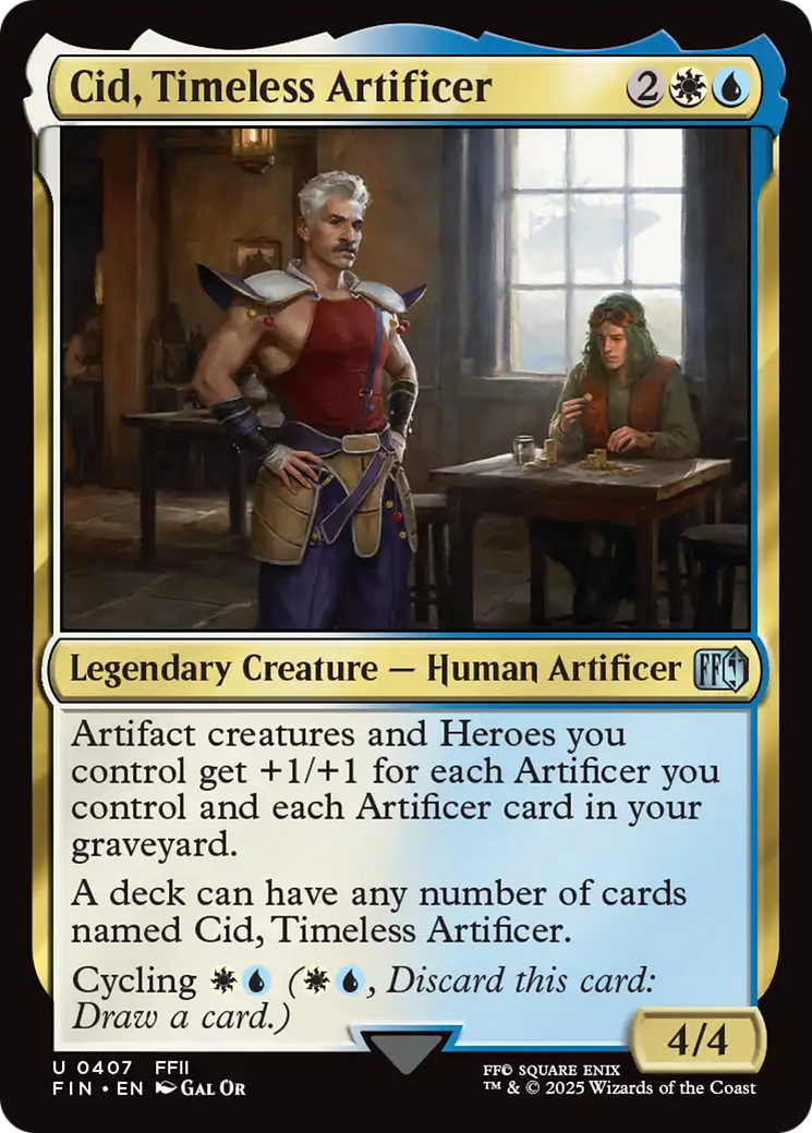 Cid, Timeless Artificer (0407) [FINAL FANTASY] | Black Swamp Games