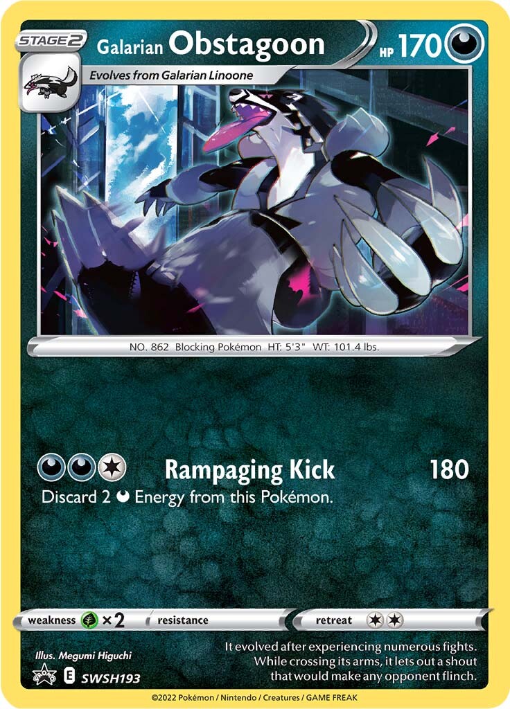 Galarian Obstagoon (SWSH193) [Sword & Shield: Black Star Promos] | Black Swamp Games