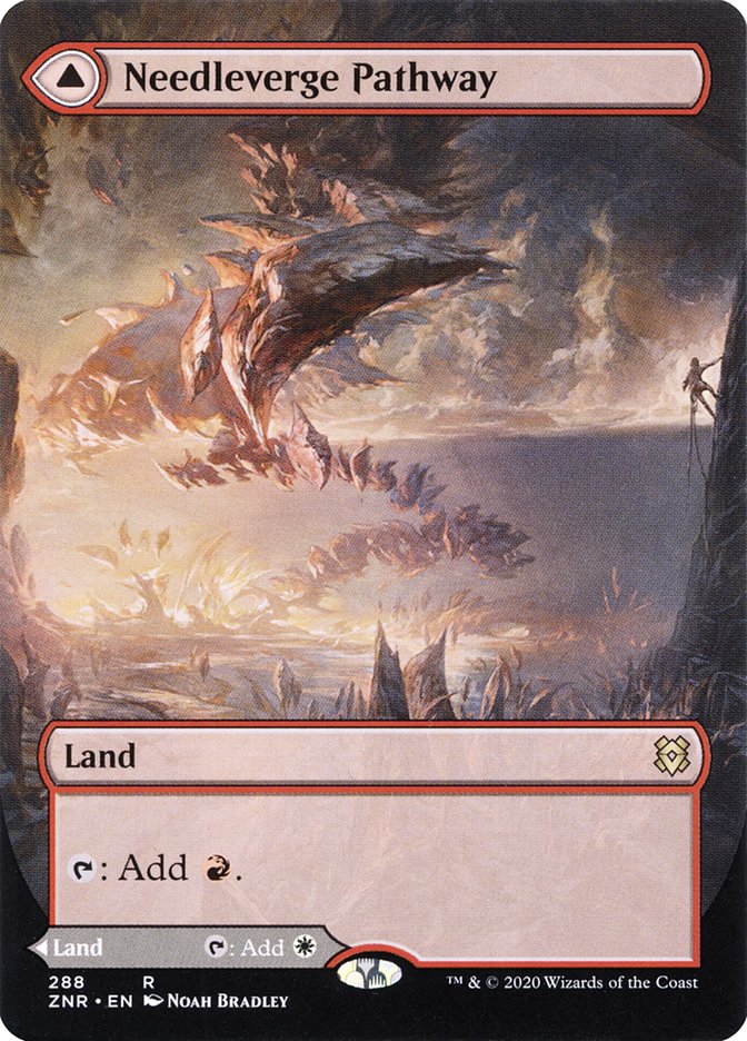 Needleverge Pathway // Pillarverge Pathway (Borderless Alternate Art) [Zendikar Rising] | Black Swamp Games