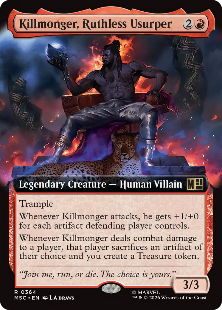 Killmonger, Ruthless Usurper (Extended Art) [Marvel Super Heroes Commander] | Black Swamp Games