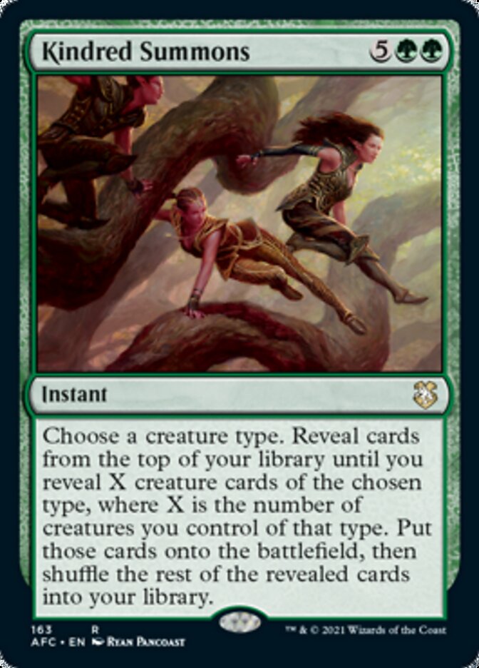 Kindred Summons [Dungeons & Dragons: Adventures in the Forgotten Realms Commander] | Black Swamp Games