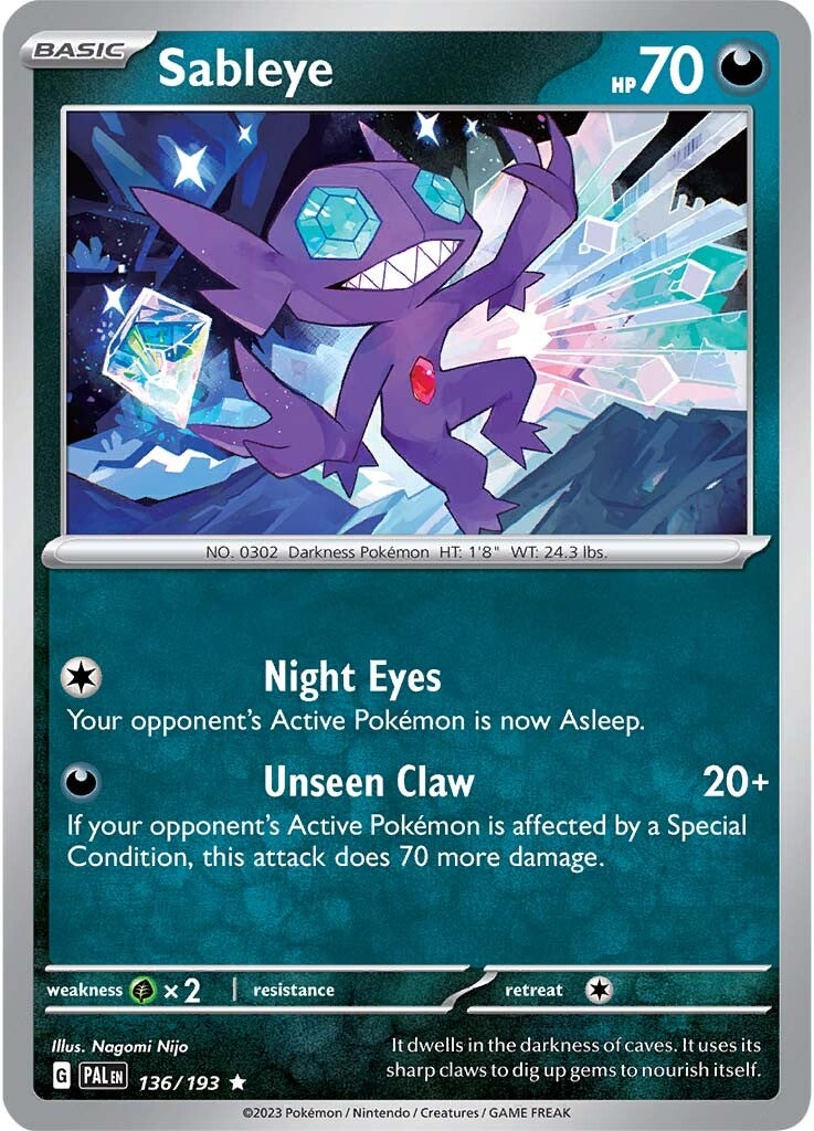 Sableye (136/193) [Scarlet & Violet: Paldea Evolved] | Black Swamp Games