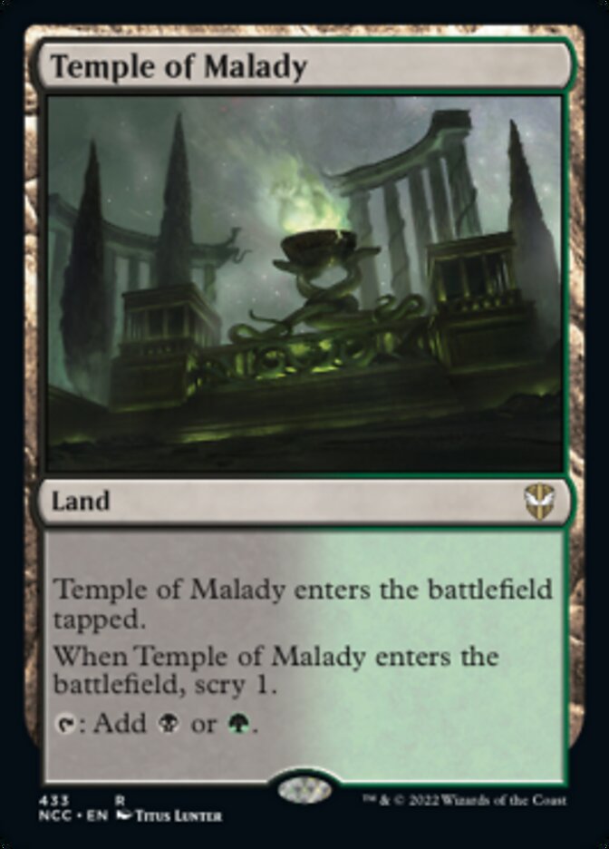 Temple of Malady [Streets of New Capenna Commander] | Black Swamp Games