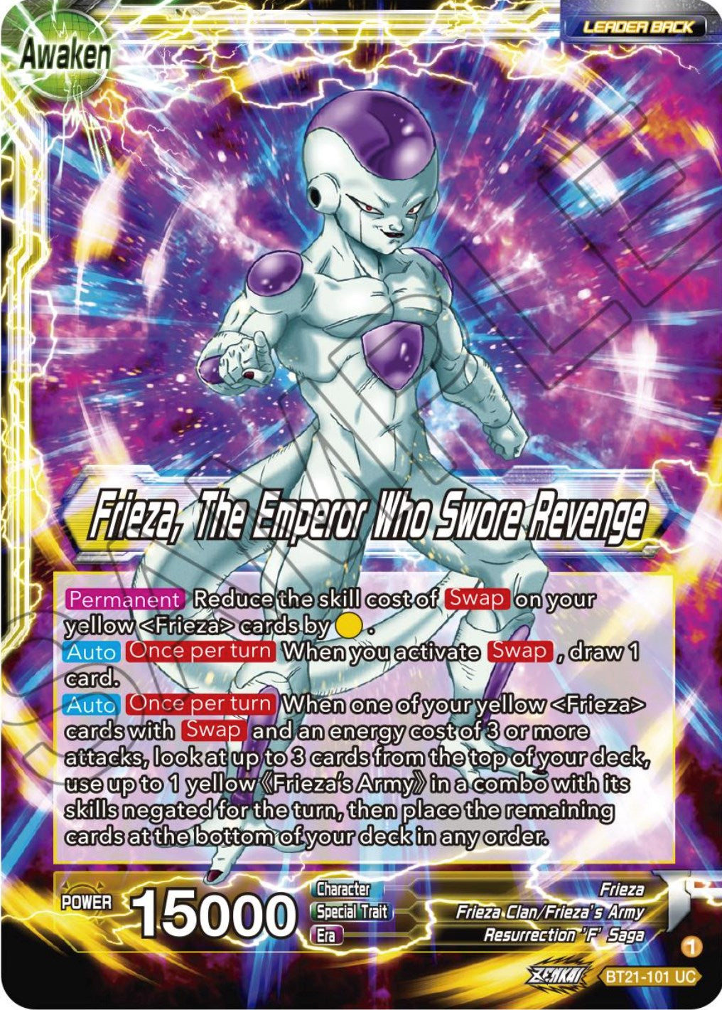 Frieza // Frieza, The Emperor Who Swore Revenge (BT21-101) [Wild Resurgence] | Black Swamp Games