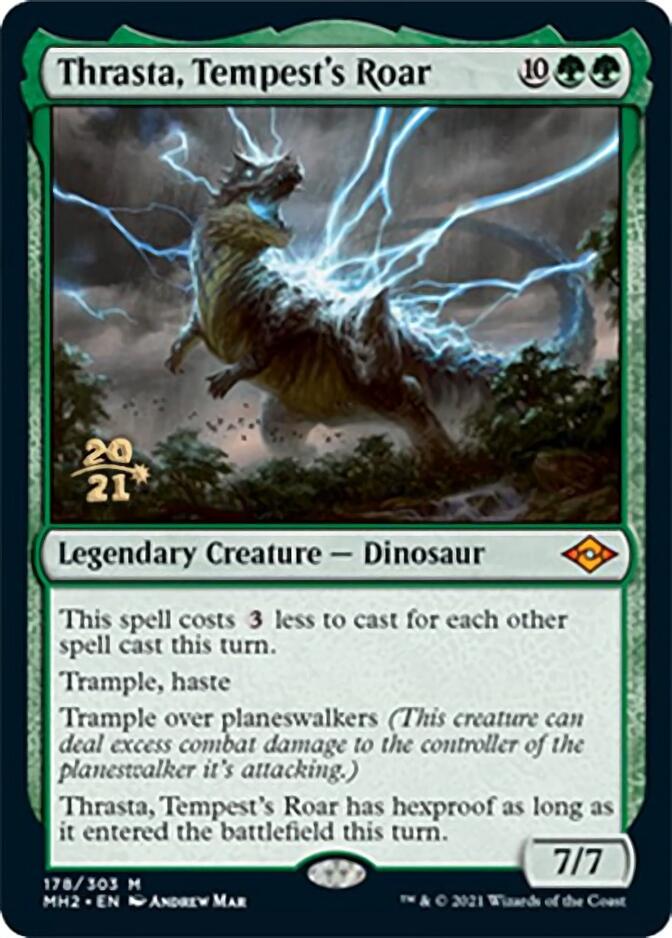 Thrasta, Tempest's Roar [Modern Horizons 2 Prerelease Promos] | Black Swamp Games