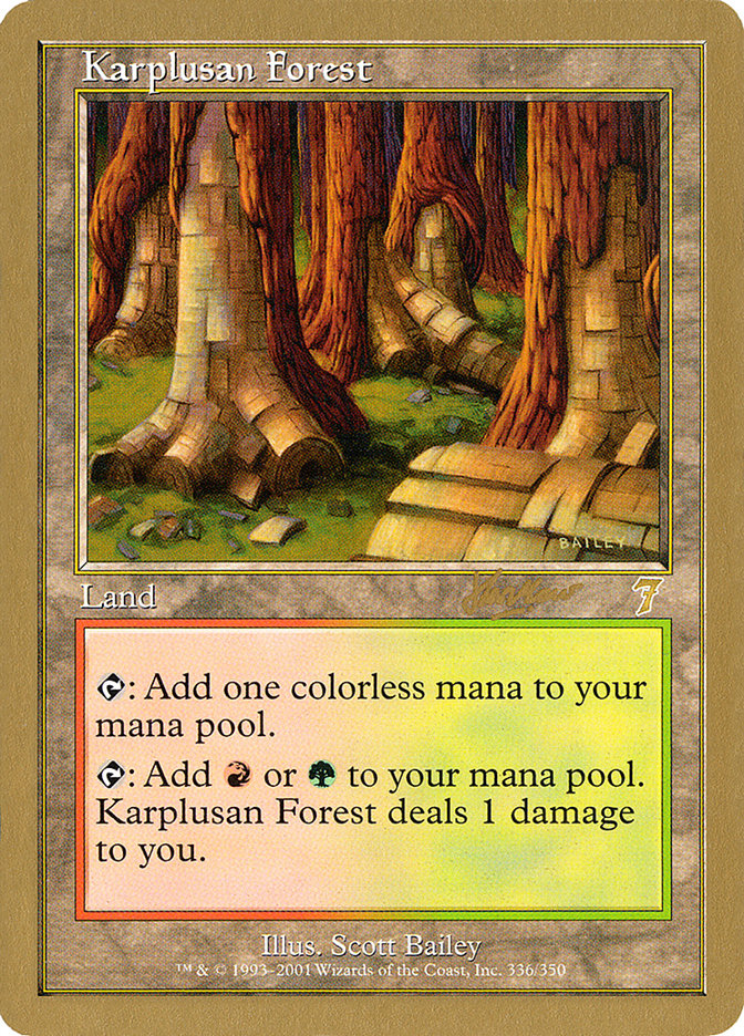 Karplusan Forest (Sim Han How) [World Championship Decks 2002] | Black Swamp Games