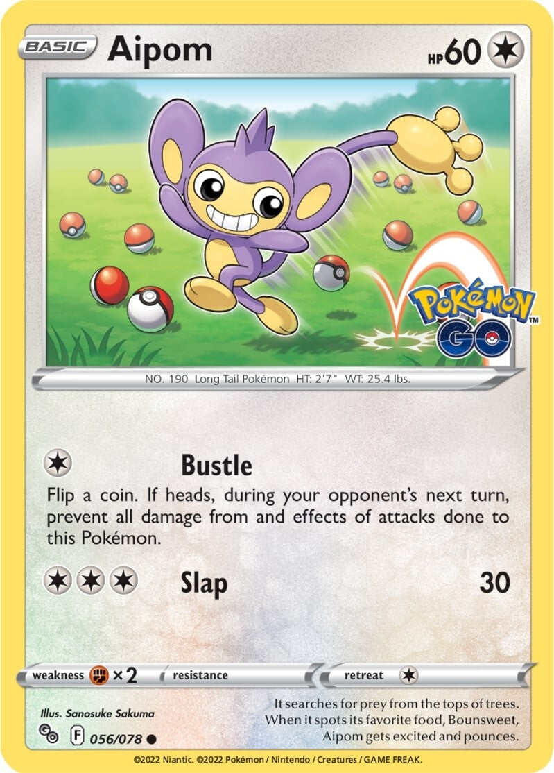 Aipom (056/078) [Pokémon GO] | Black Swamp Games