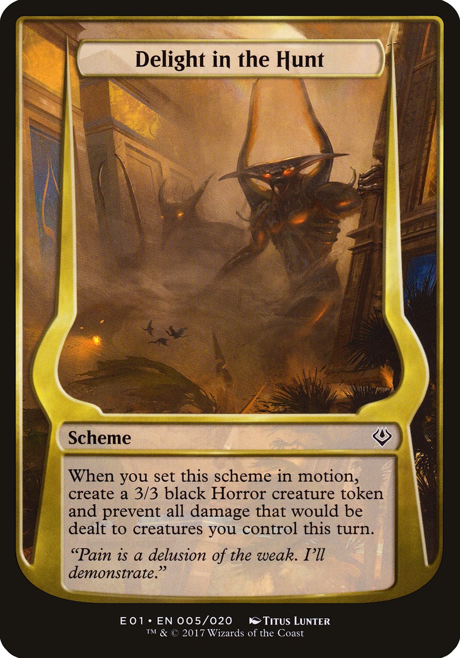 Delight in the Hunt (Schemes) [Archenemy: Nicol Bolas Schemes] | Black Swamp Games