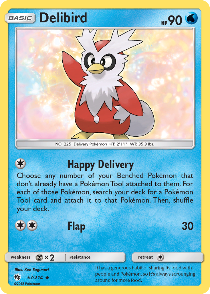Delibird (57/214) [Sun & Moon: Lost Thunder] | Black Swamp Games