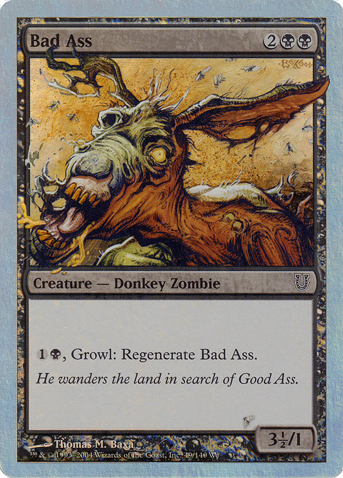 Bad Ass (Alternate Foil) [Unhinged] | Black Swamp Games