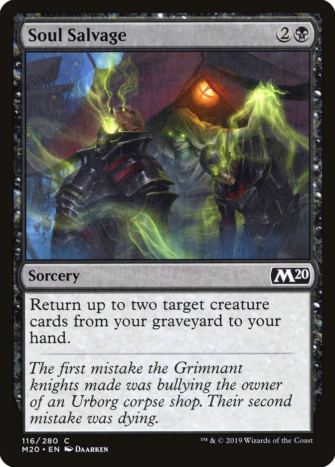 Soul Salvage [Core Set 2020] | Black Swamp Games