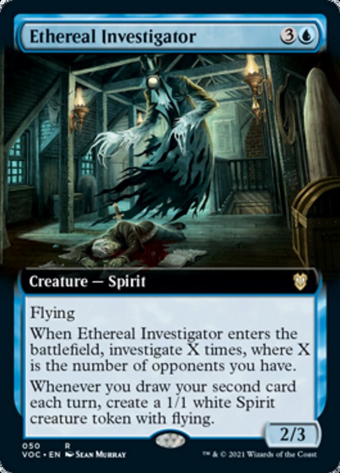 Ethereal Investigator (Extended Art) [Innistrad: Crimson Vow Commander] | Black Swamp Games