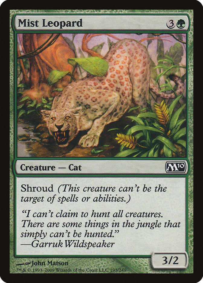 Mist Leopard [Magic 2010] | Black Swamp Games