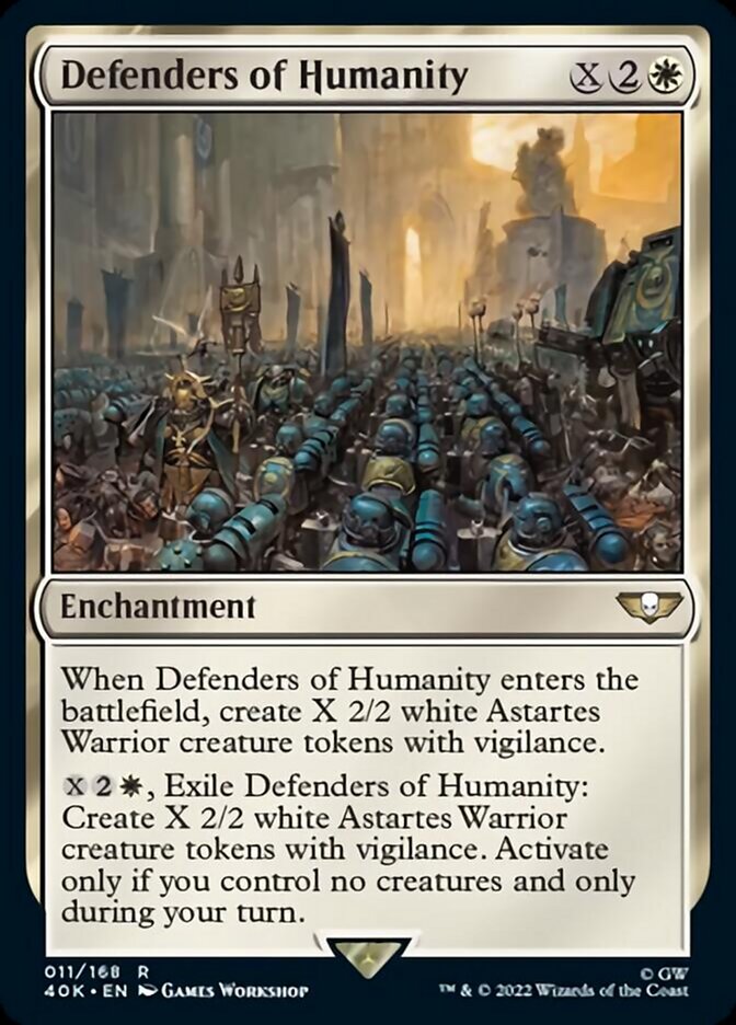 Defenders of Humanity (Surge Foil) [Warhammer 40,000] | Black Swamp Games