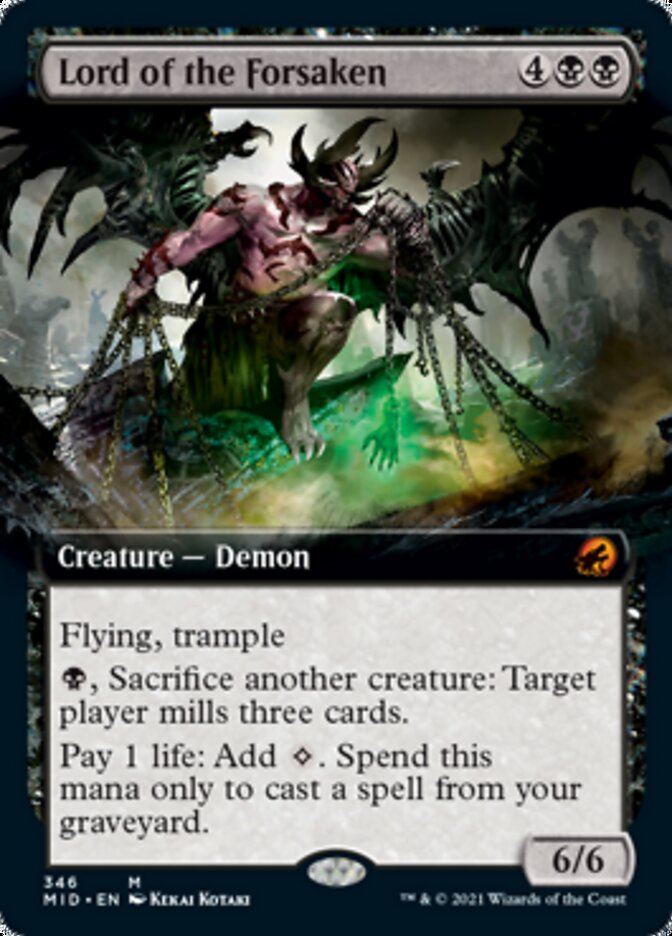 Lord of the Forsaken (Extended Art) [Innistrad: Midnight Hunt] | Black Swamp Games