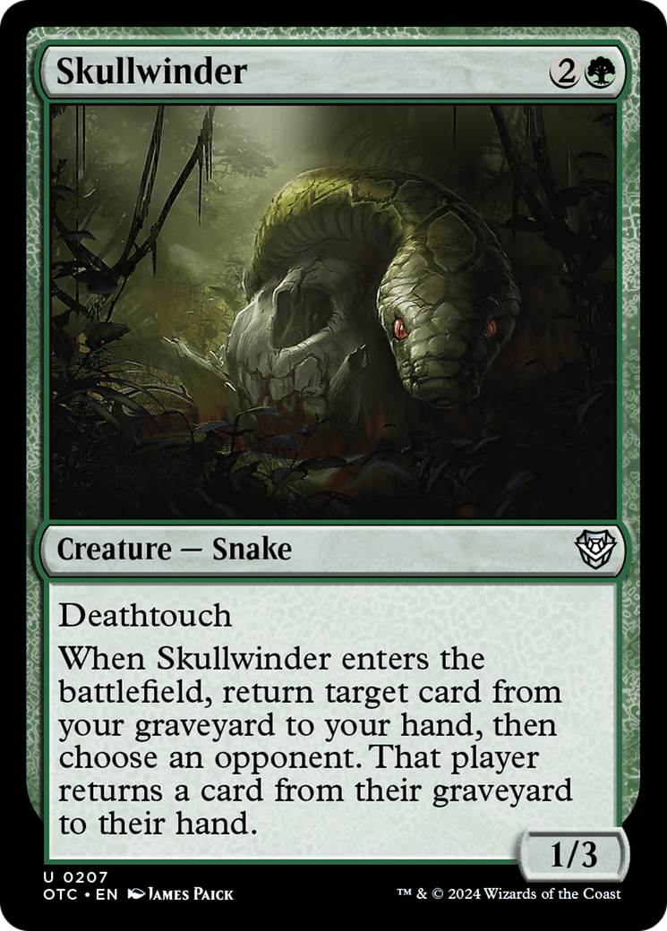 Skullwinder [Outlaws of Thunder Junction Commander] | Black Swamp Games