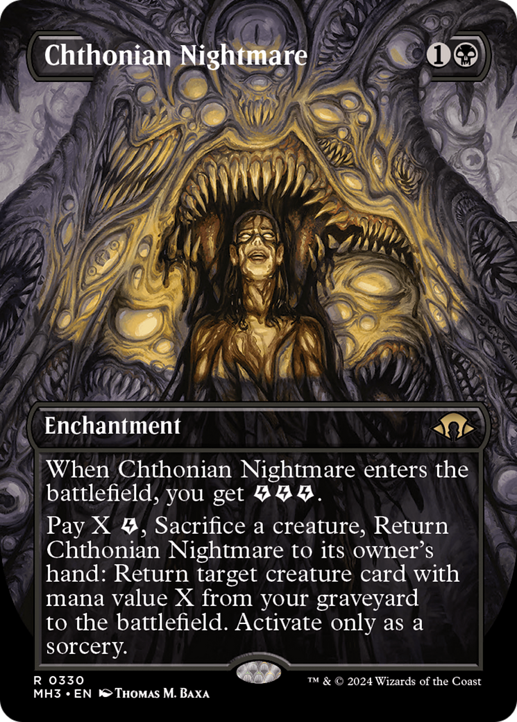 Chthonian Nightmare (Borderless) [Modern Horizons 3] | Black Swamp Games