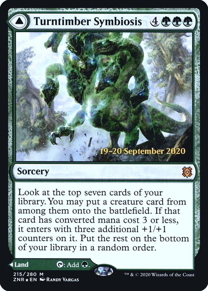 Turntimber Symbiosis // Turntimber, Serpentine Wood [Zendikar Rising Prerelease Promos] | Black Swamp Games
