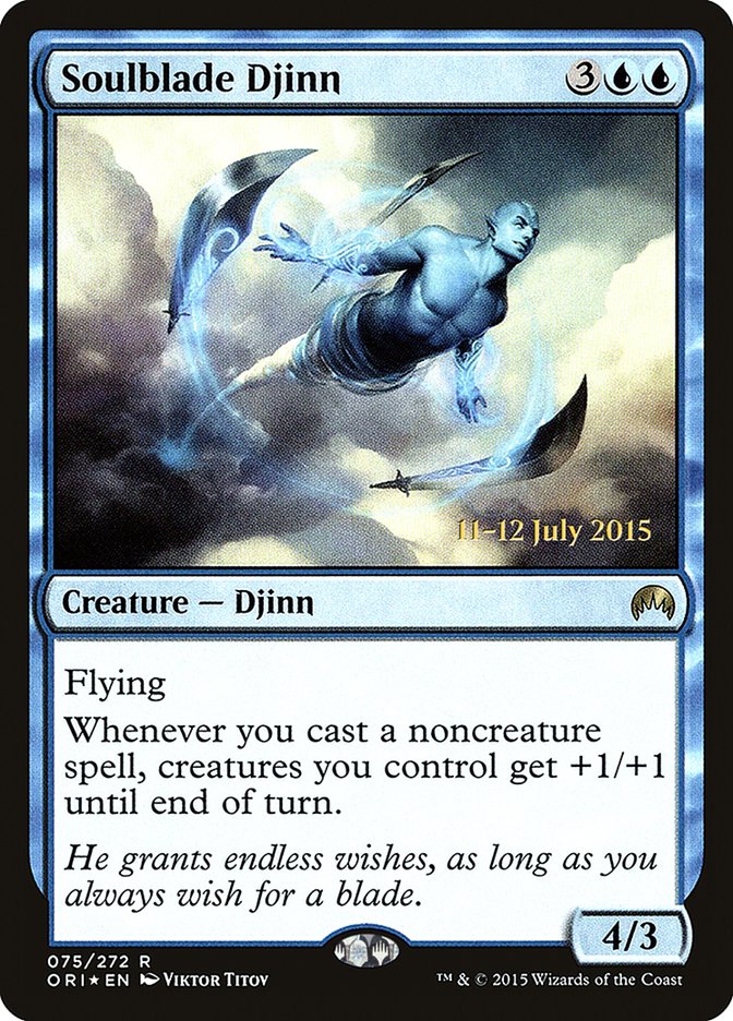 Soulblade Djinn [Magic Origins Prerelease Promos] | Black Swamp Games