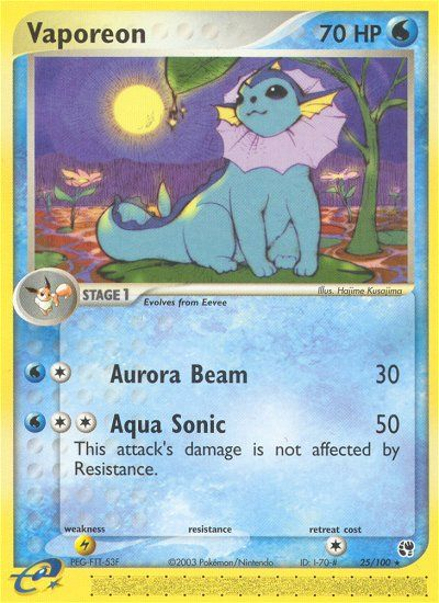 Vaporeon (25/100) [EX: Sandstorm] | Black Swamp Games