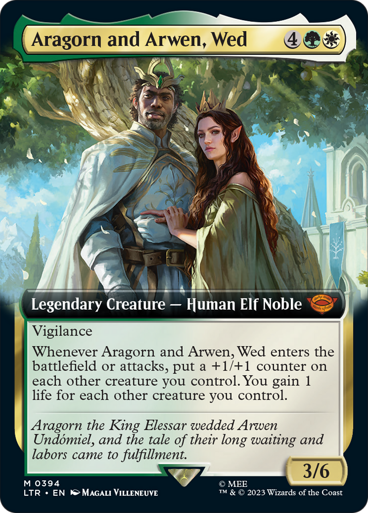 Aragorn and Arwen, Wed (Extended Art) [The Lord of the Rings: Tales of Middle-Earth] | Black Swamp Games