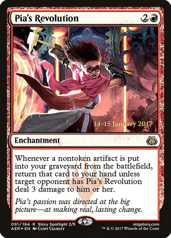 Pia's Revolution [Aether Revolt Prerelease Promos] | Black Swamp Games