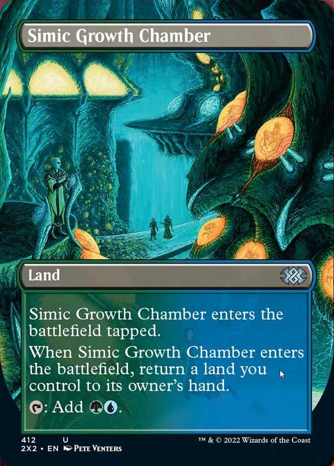 Simic Growth Chamber (Borderless Alternate Art) [Double Masters 2022] | Black Swamp Games