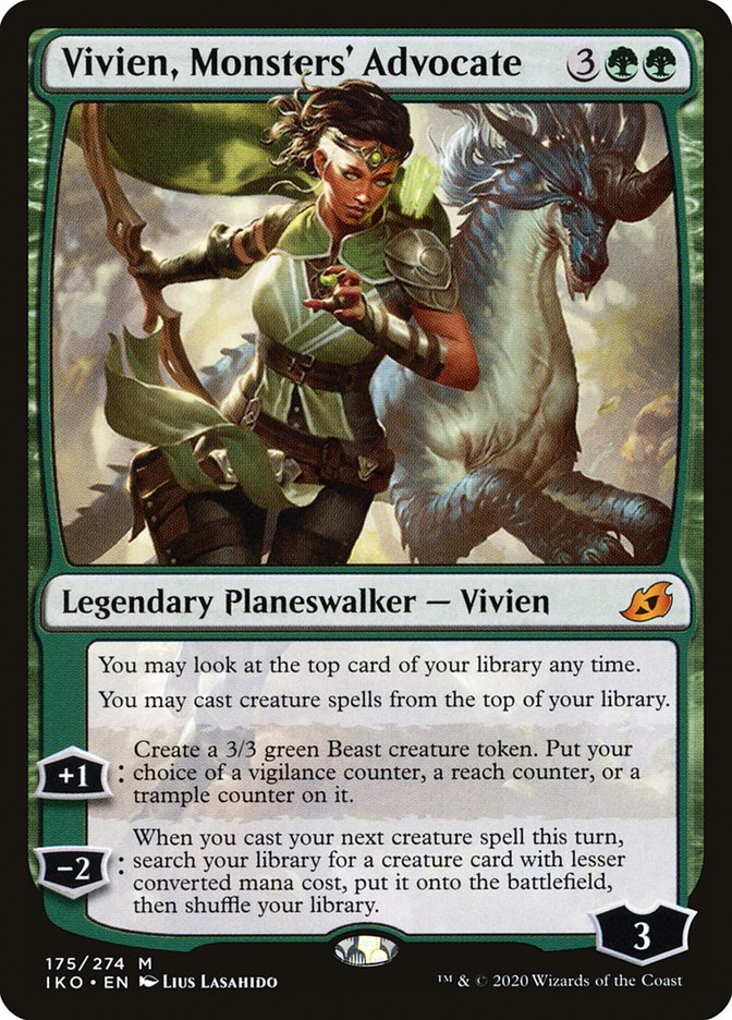 Vivien, Monsters' Advocate [Ikoria: Lair of Behemoths] | Black Swamp Games