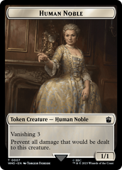 Human Noble // Mark of the Rani Double-Sided Token [Doctor Who Tokens] | Black Swamp Games