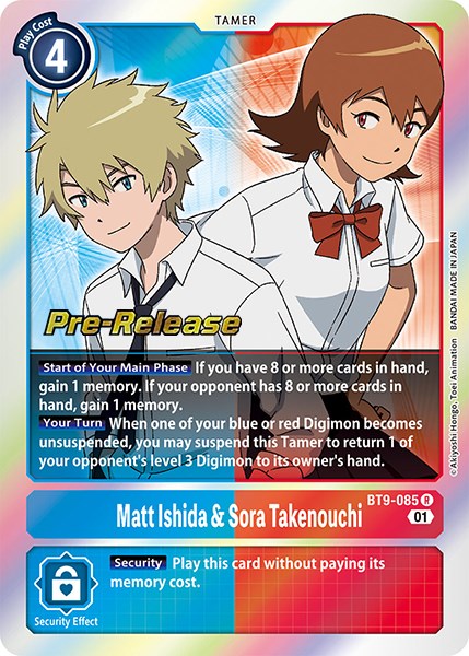 Matt Ishida & Sora Takenouchi [BT9-085] [X Record Pre-Release Promos] | Black Swamp Games