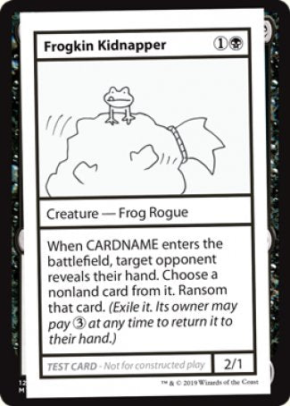 Frogkin Kidnapper (2021 Edition) [Mystery Booster Playtest Cards] | Black Swamp Games