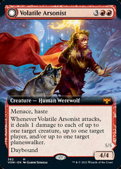Volatile Arsonist // Dire-Strain Anarchist (Extended Art) [Innistrad: Crimson Vow] | Black Swamp Games