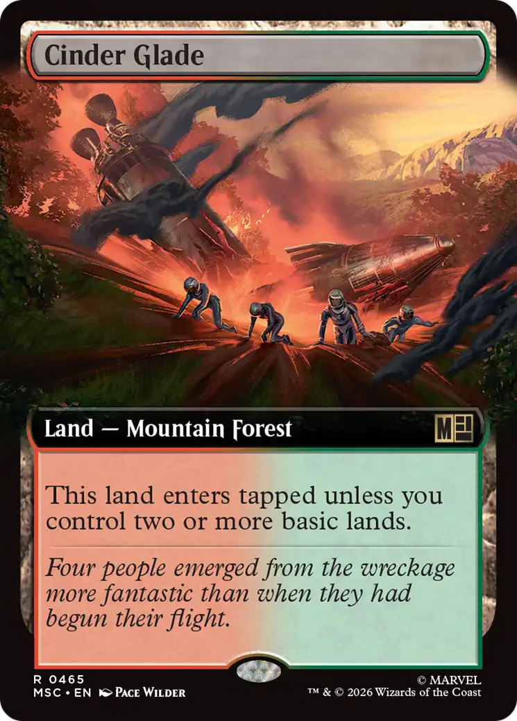 Cinder Glade (Extended Art) [Marvel Super Heroes Commander] | Black Swamp Games