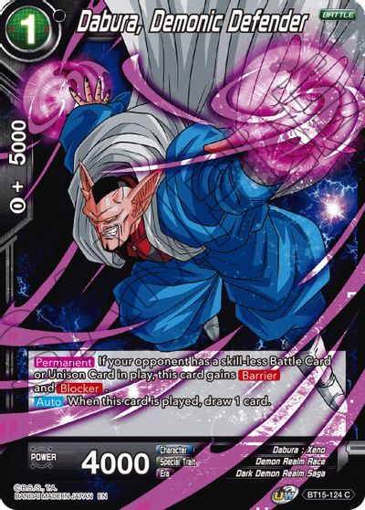 Dabura, Demonic Defender (BT15-124) [Saiyan Showdown] | Black Swamp Games