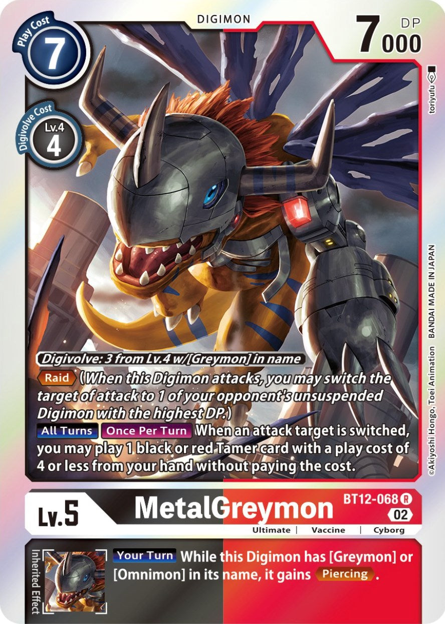 MetalGreymon [BT12-068] [Across Time] | Black Swamp Games