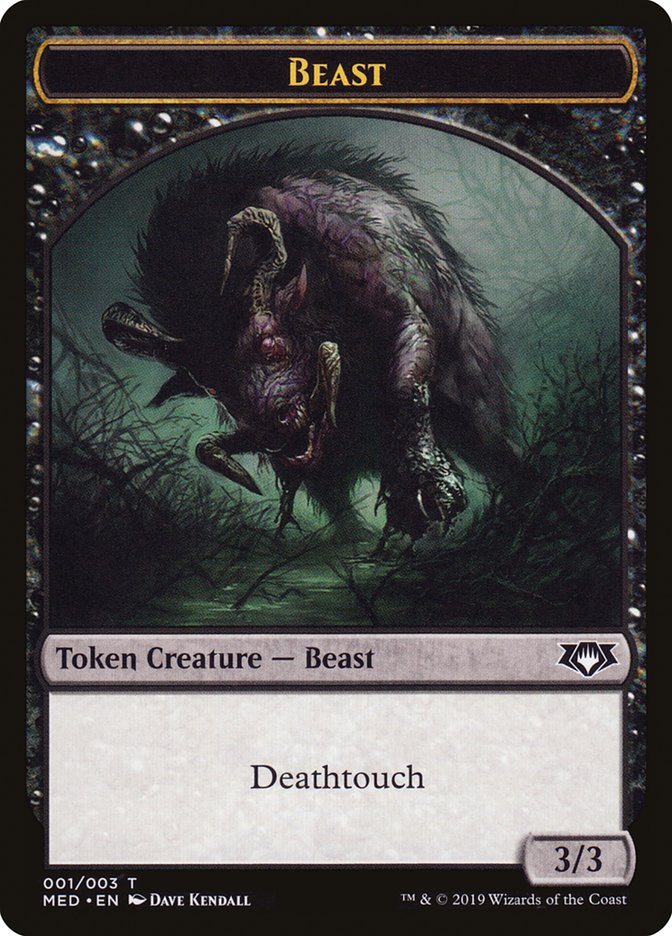 Beast Token [Mythic Edition Tokens] | Black Swamp Games