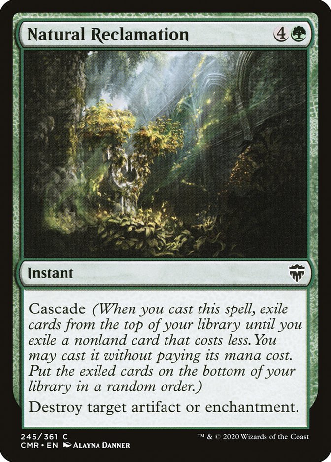 Natural Reclamation [Commander Legends] | Black Swamp Games