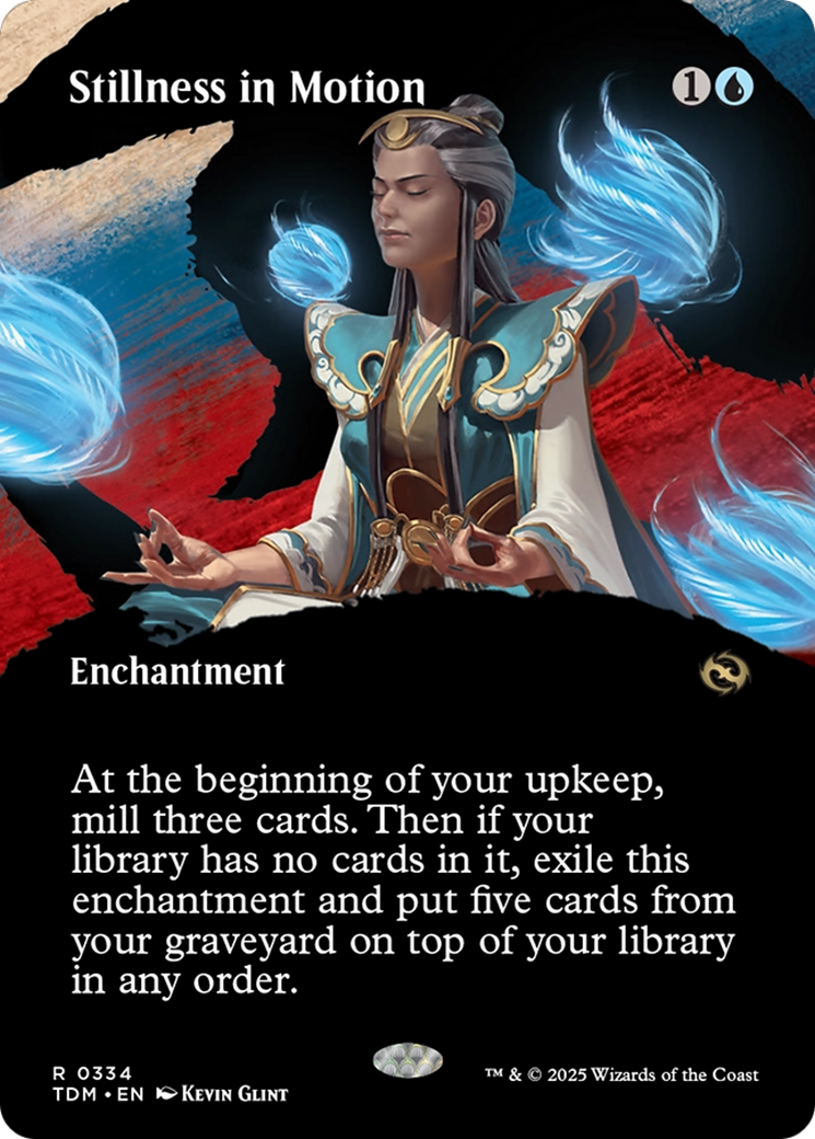 Stillness in Motion (Borderless) [Tarkir: Dragonstorm] | Black Swamp Games