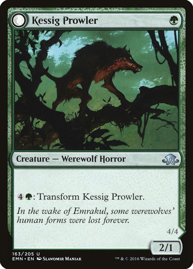 Kessig Prowler // Sinuous Predator [Eldritch Moon] | Black Swamp Games