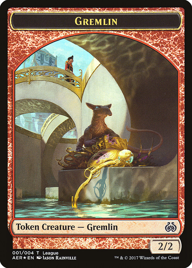 Gremlin // Energy Reserve Double-Sided Token [League Tokens 2017] | Black Swamp Games