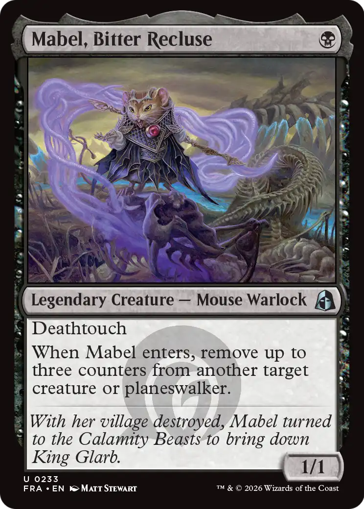 Mabel, Bitter Recluse [Reality Fracture] | Black Swamp Games