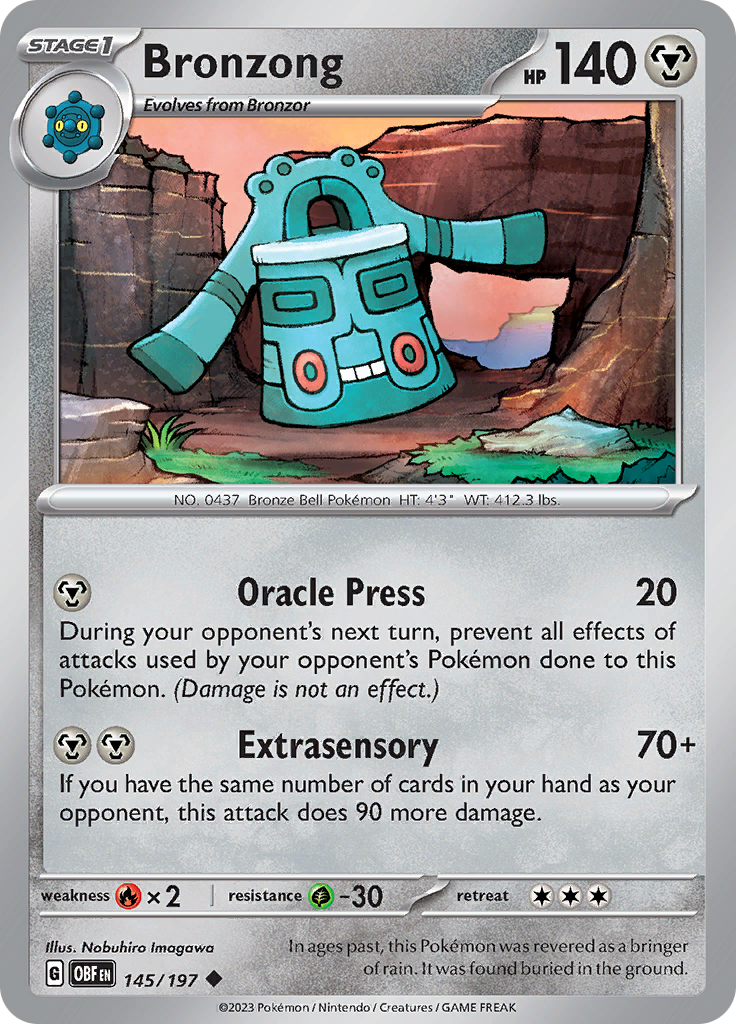 Bronzong (145/197) [Scarlet & Violet: Obsidian Flames] | Black Swamp Games