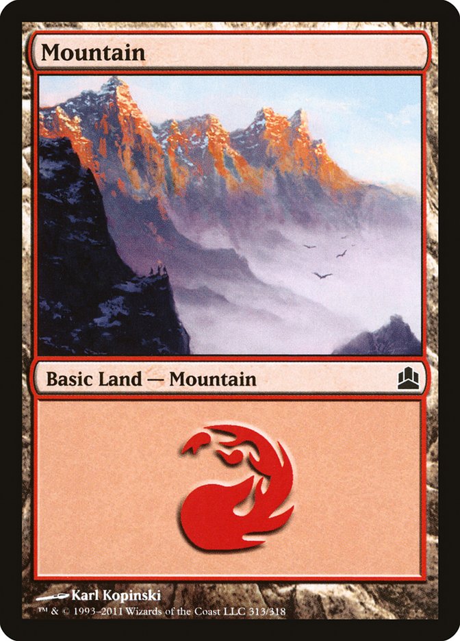 Mountain (313) [Commander 2011] | Black Swamp Games