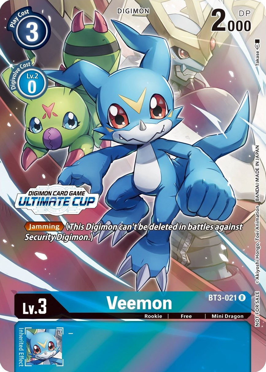 Veemon [BT3-021] (April Ultimate Cup 2022) [Release Special Booster Promos] | Black Swamp Games