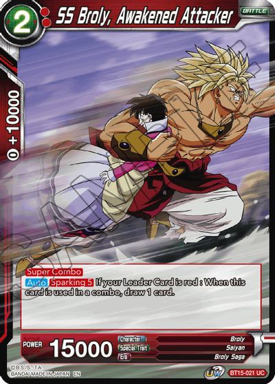 SS Broly, Awakened Attacker (BT15-021) [Saiyan Showdown] | Black Swamp Games