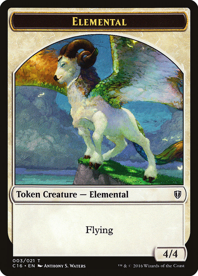Elemental // Soldier Double-Sided Token [Commander 2016 Tokens] | Black Swamp Games