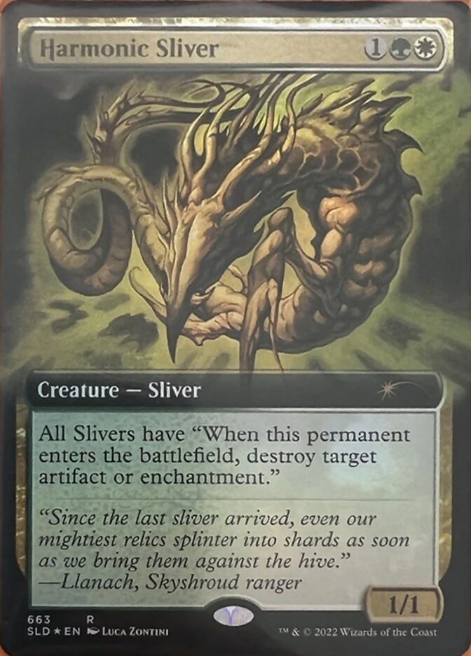 Harmonic Sliver (Extended Art) [Secret Lair Drop Promos] | Black Swamp Games