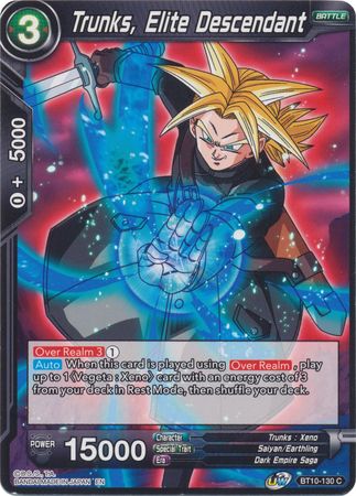 Trunks, Elite Descendant (BT10-130) [Rise of the Unison Warrior 2nd Edition] | Black Swamp Games